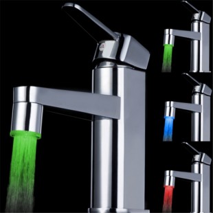 Embout de robinet lumineux à led 3 couleurs Herzberg HG-5033