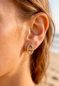 Boucles d'oreilles maillon marin