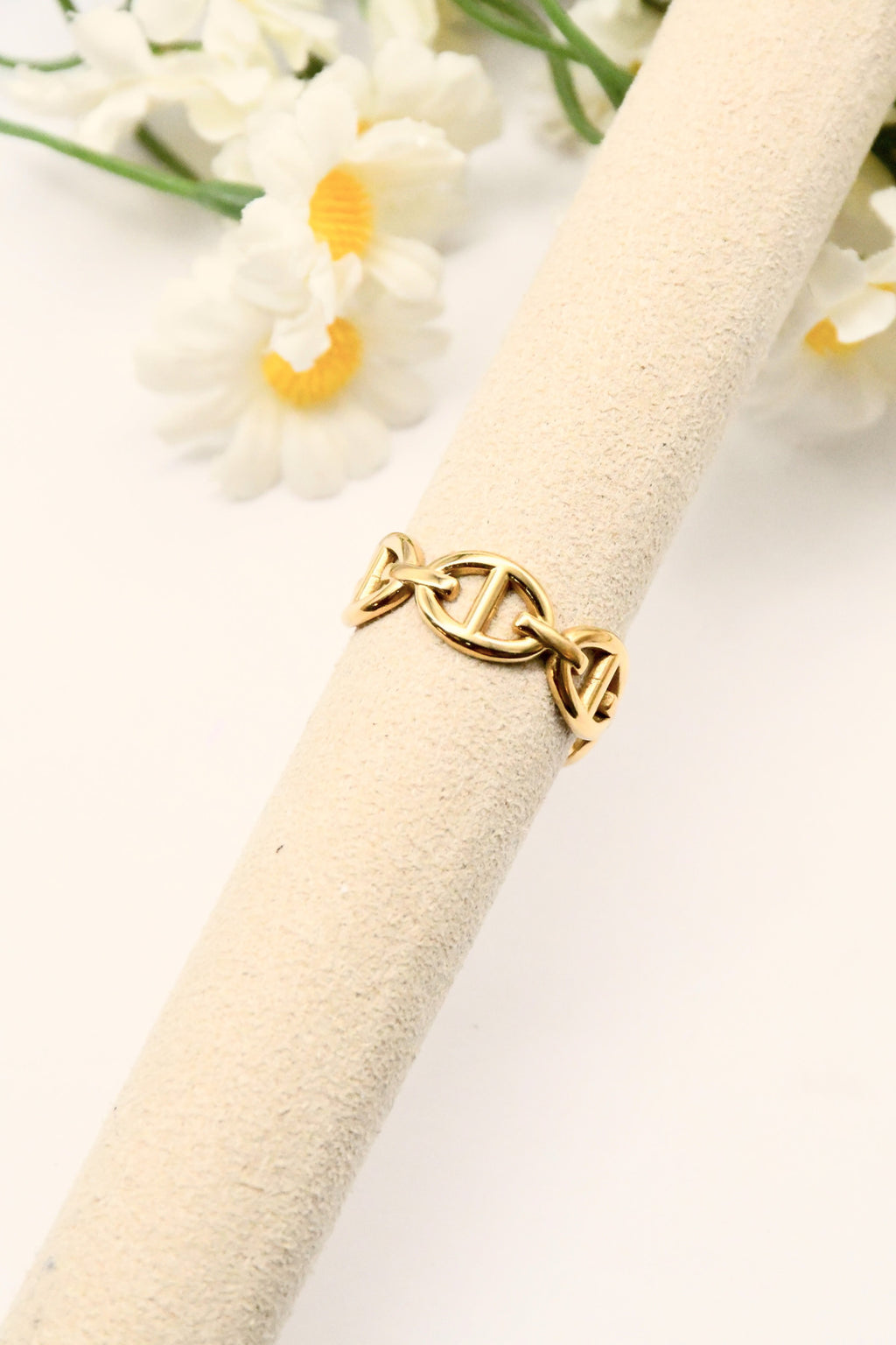Bague maillon marin ajustable