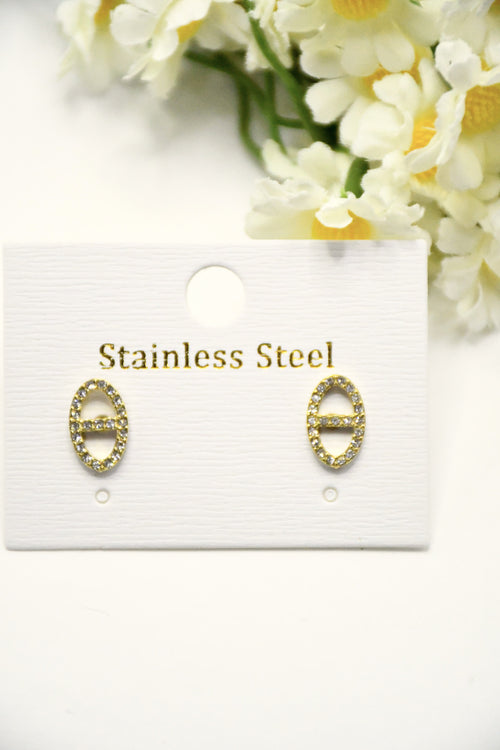 Boucles d'oreilles maillon marin