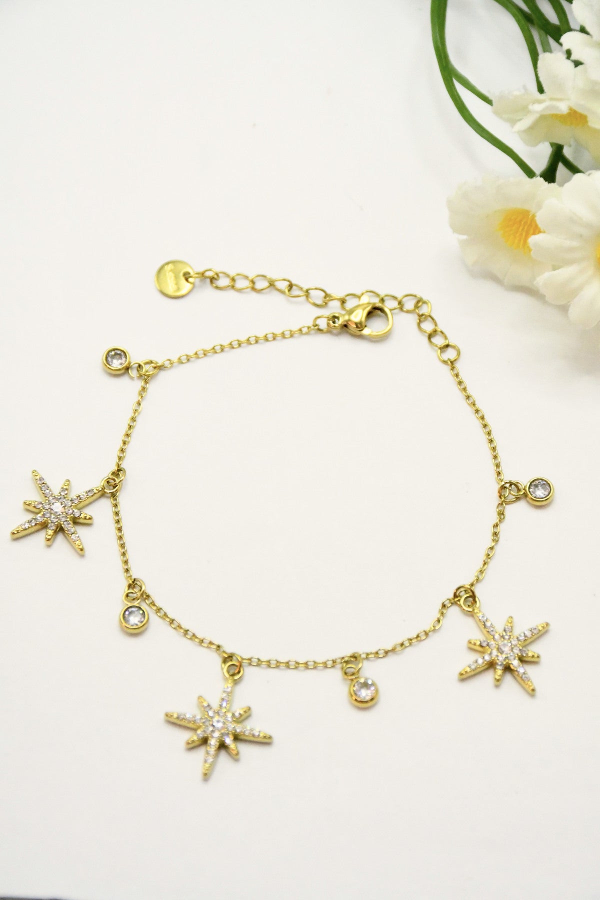 Bracelet breloques étoiles